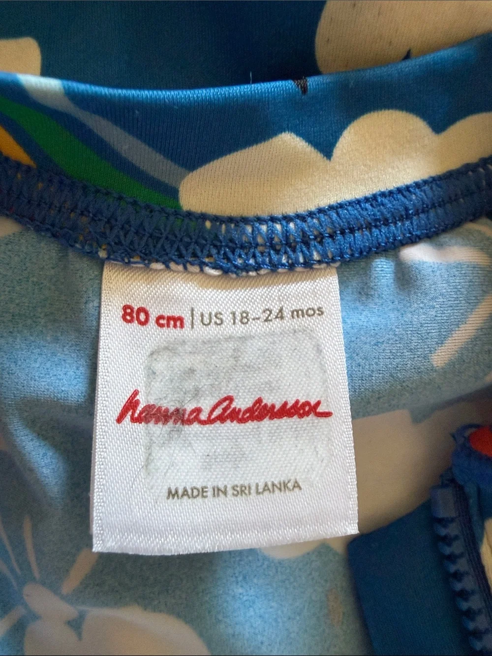 Hanna Andersson Rashguard Swimsuit Girl Size 18-24